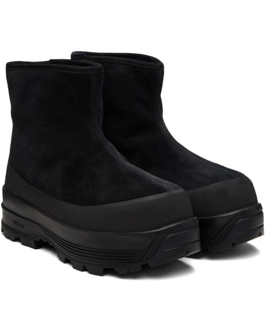 Diemme Black Badia Shearling Boots for men