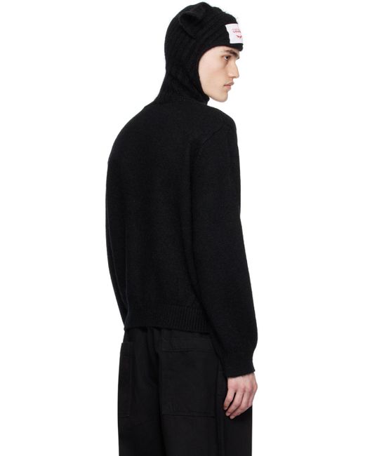 Charles Jeffrey Black Ears Balaclava Sweater for men