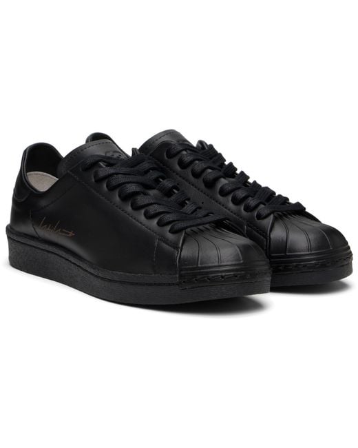 Y-3 Black Superstar Sneakers for men