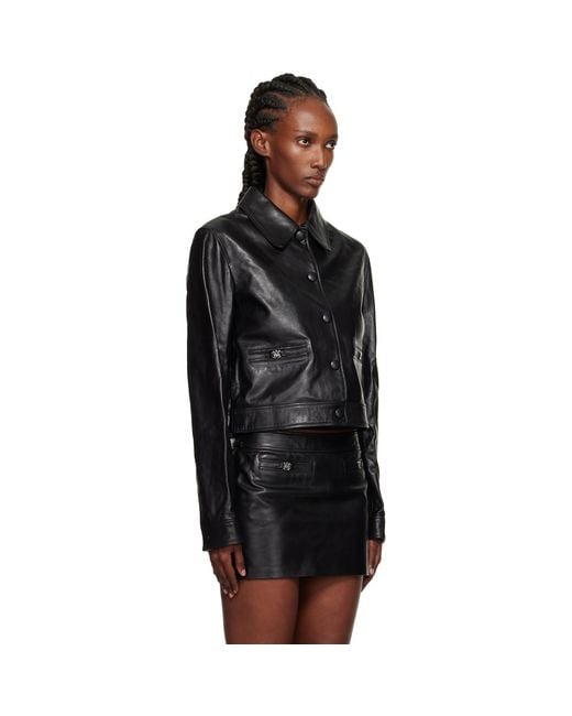 Amiri Black Ma Leather Jacket