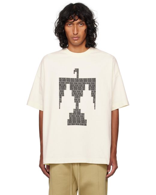 Fear Of God White Off- Thunderbird T-Shirt for men