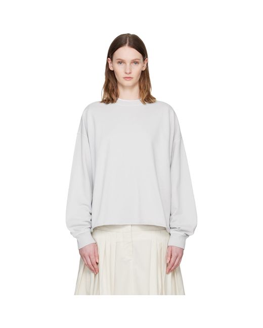 Pull Molletonné Studio Gris YMC en coloris White