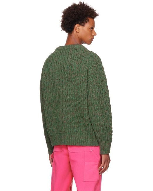 Sky High Farm Green 'shf' Sweater for men
