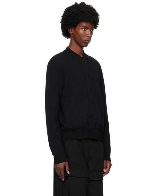 Blouson aviateur noir à logo en tricot jacquard Givenchy pour homme en coloris Black