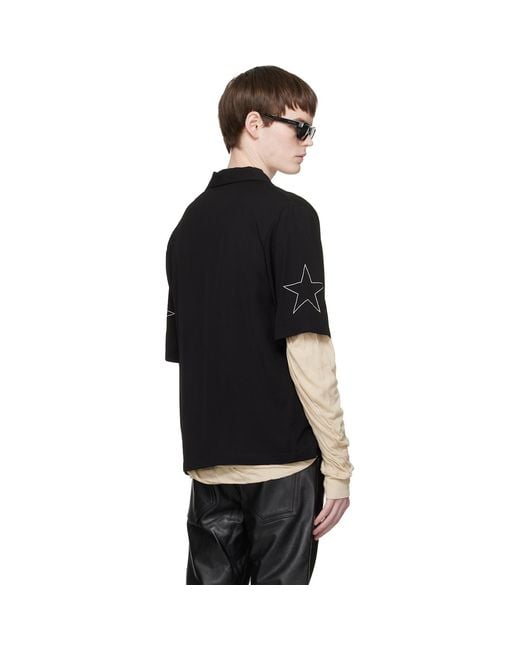 Amiri Black Sport Camp Shirt for men
