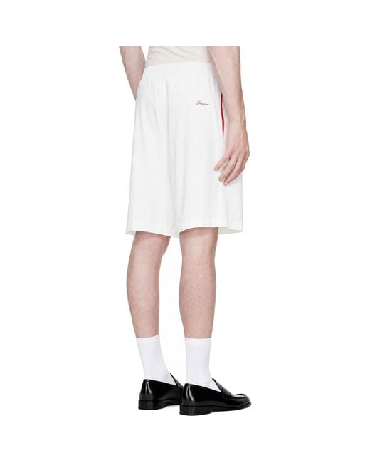 Jacquemus White 'Le Pyjama' Shorts for men