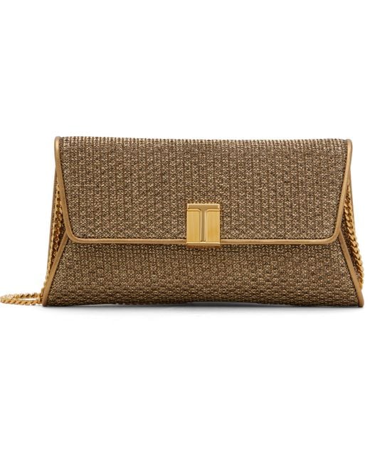 Tom Ford Black Textured Fabric Nobile Clutch