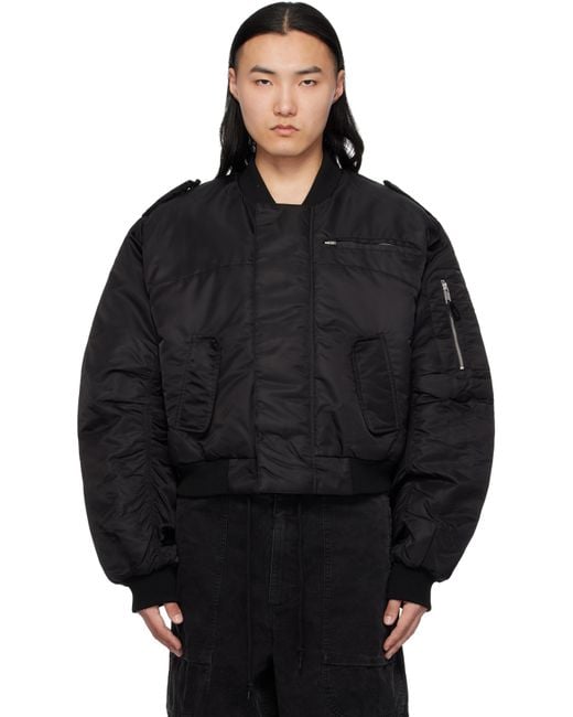 J*様 【美品】entire studios a-2 bomber jacket Entire studios A-2 Bomber Jacket in Black for Men | Lyst UK