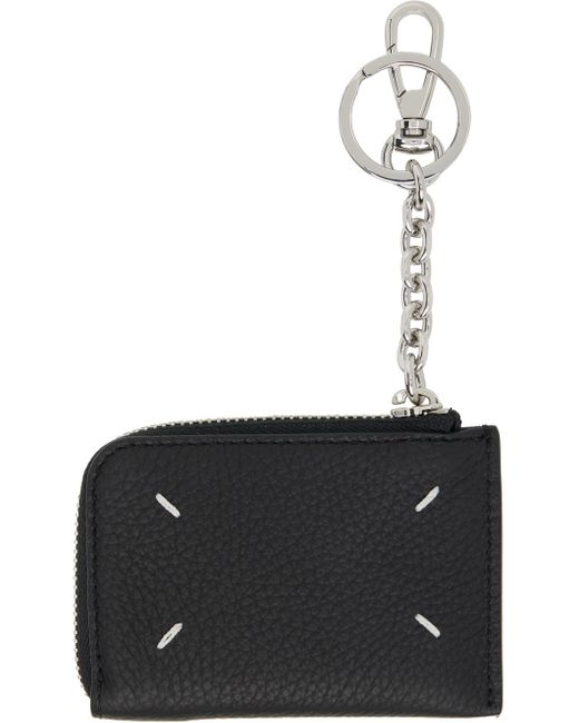 Portefeuille noir à anneau porte-clés Maison Margiela pour homme en coloris Black