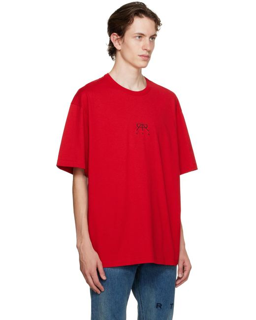 RTA Red Oversized T-shirt for men