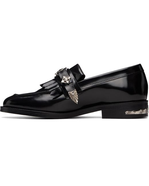 Toga Black Metal Loafers