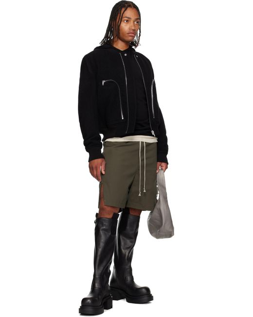 Rick Owens Gray Concordians Small Gemini Bag for men