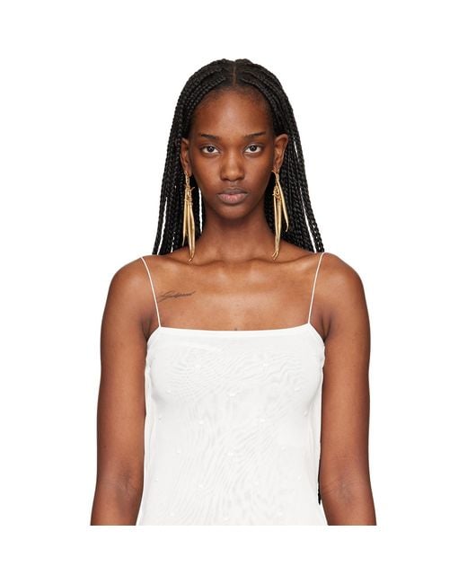 Jacquemus Metallic 'The Haricots' Earrings