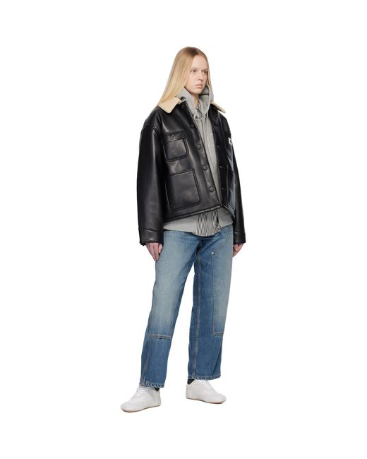 Carhartt Black Shepton Og Michigan Faux-leather Jacket