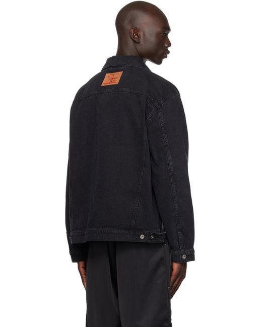 Y. Project Black Wire Denim Jacket for men