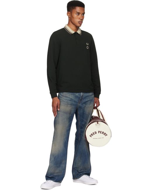 Craig Green Black Fred Perry Edition Long Sleeve Reversible Polo for men