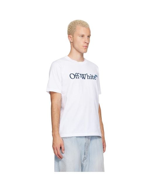 Off-White c/o Virgil Abloh White Big Bookish Regular T-Shirt for men