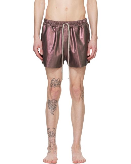 Maillot De Bain De Style Short Boxeur Brun Rick Owens pour homme en coloris Red