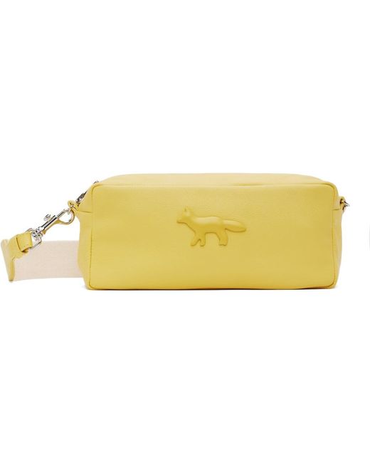 Maison Kitsuné Cloud Trousse Bag in Black | Lyst