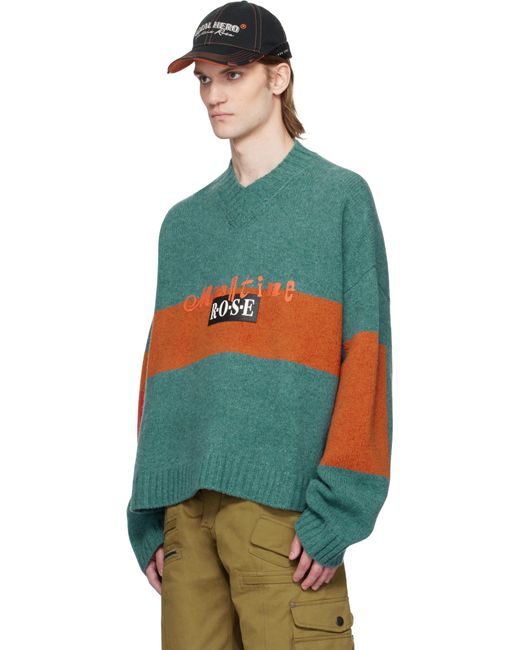 Martine Rose Green Oversized Sweater for men