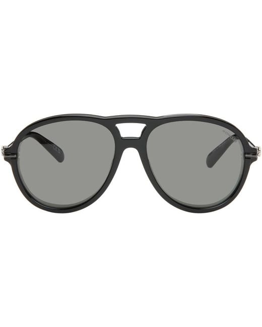 Moncler Black Peake Sunglasses for men