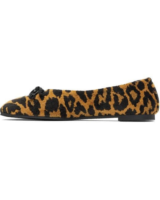 Stella McCartney Multicolor Tan Ryder Leopard Ballerina Flats