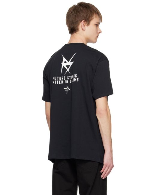 Raf Simons Black Printed T-shirt for men
