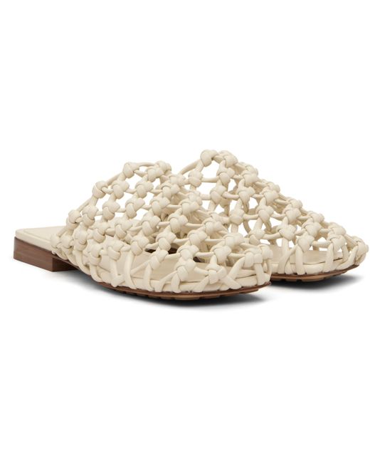 Bottega Veneta Black Supple Lambskin Flat Sandals