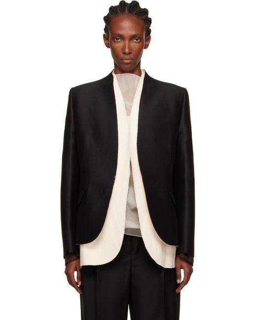 Veston Tulip Noir Et Blanc Cassé GIA STUDIOS en coloris Black