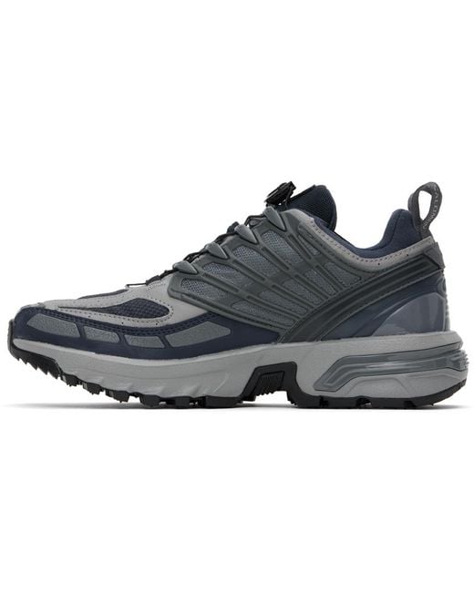 メンズ Salomon ブルー＆グレー Acs Pro Gore-Tex スニーカー Black