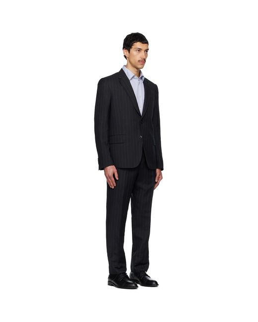 Paul Smith Black Tailored Two-Button Suit for men