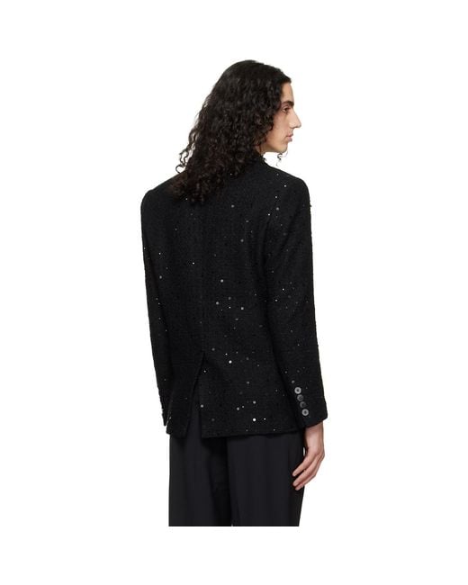 Ernest W. Baker Black Single Breasted Blazer for men