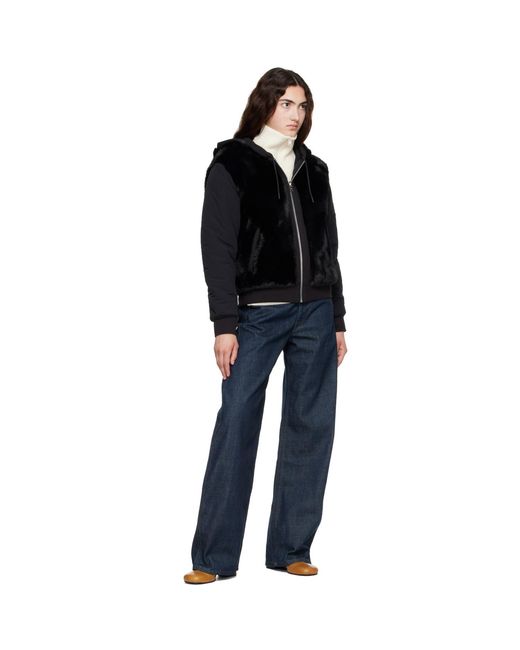 Mackage Black Gwendal Reversible Faux-Fur Hoodie