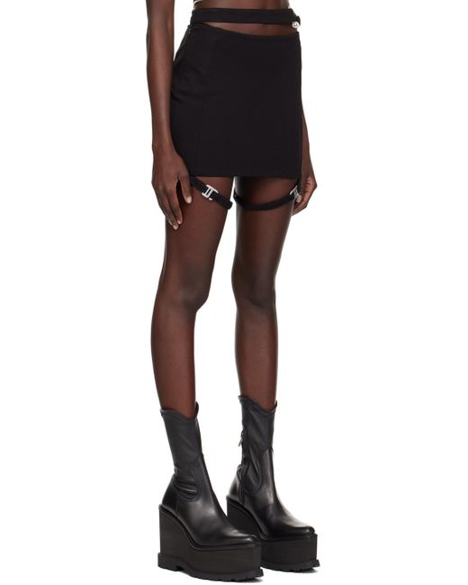 HELIOT EMIL Black Xerces Miniskirt