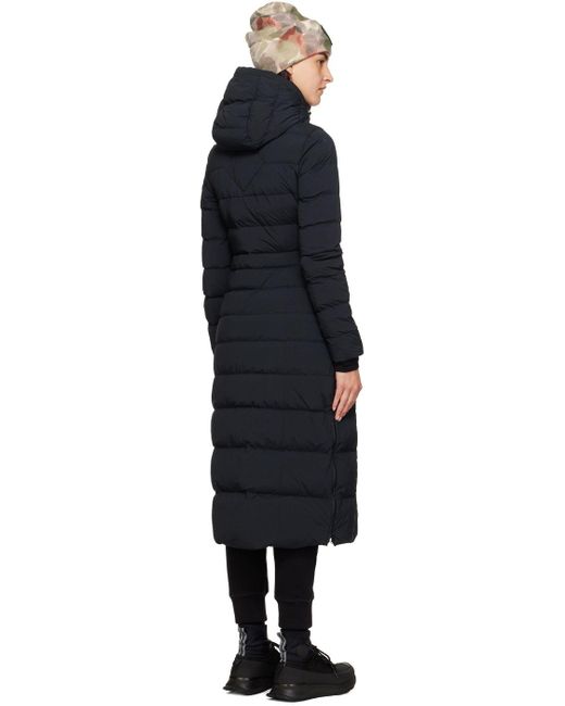 Canada Goose Black 'black Label' Clair Long Down Coat | Lyst