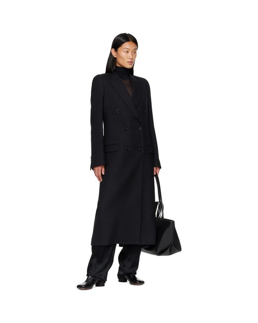 Maison Margiela Black Double Breasted Coat