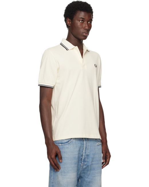 メンズ Fred Perry ホワイト 'The Shirt' ポロシャツ Black