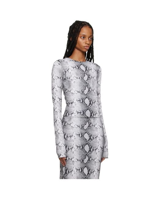 16Arlington Black Pattern Long-Sleeved Top
