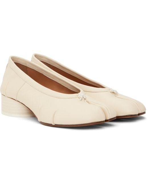 ◆Maison Margiela◆ オフホワイト Tabi New Ballerina ヒール Maison Margiela オフホワイト Tabi New Ballerina ヒール