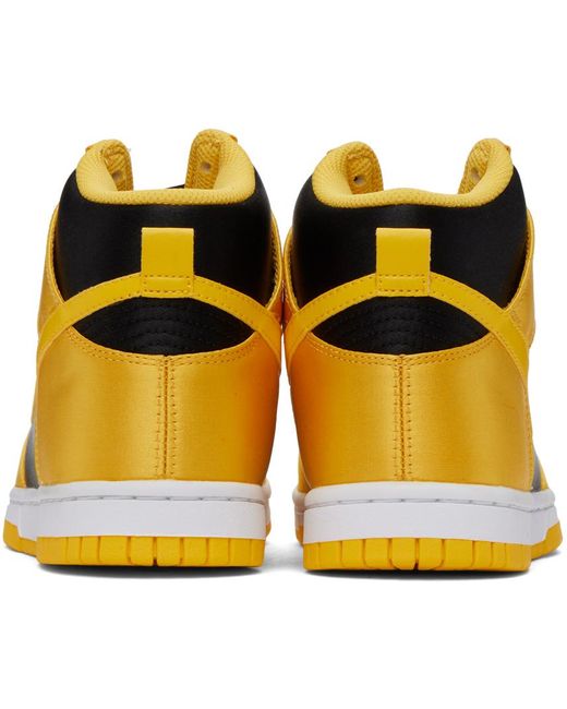 Nike Yellow & Black Dunk High Sneakers | Lyst
