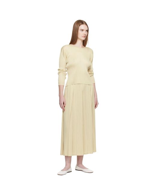 Pleats Please Issey Miyake Natural Monthly Colors December Blouse