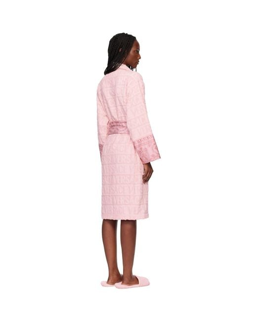 Versace Pink 'I Heart Baroque' Bathrobe