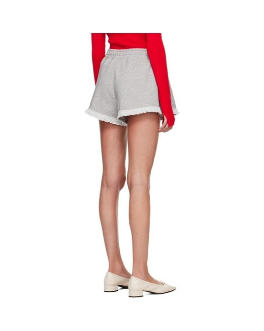 Ganni Red Isoli Shorts