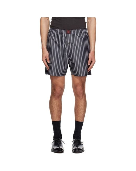 Willy Chavarria Blue Willy Woven Boxer Shorts for men