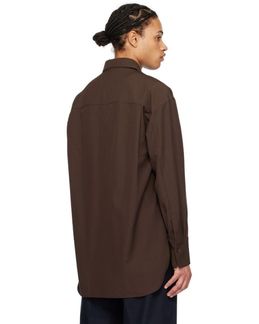 Chemise brune Ferragamo pour homme en coloris Brown