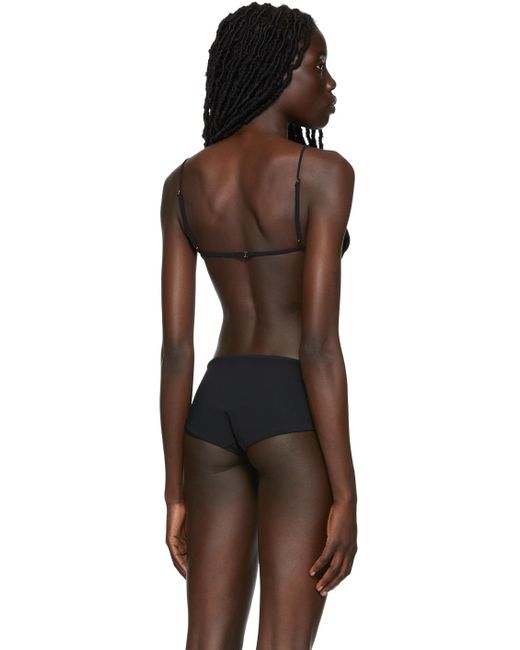 The Row Black Ssense Exclusive Fotini Bikini Top