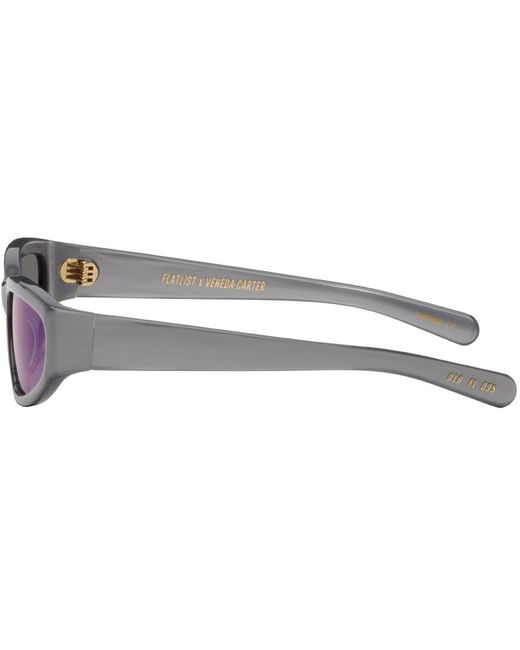 FLATLIST EYEWEAR Black Veneda Carter Edition Daze Sunglasses for men