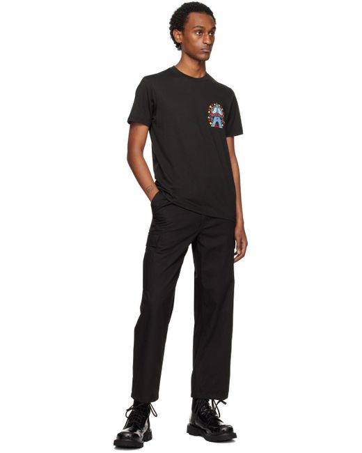 T-shirt noir - drawn varsity KENZO pour homme en coloris Black