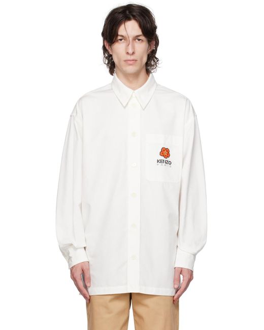 KENZO Off-white Paris Boke Flower Shirt for men