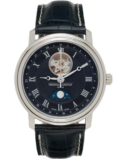 Frederique Constant Gray Classics Heart Beat Moonphase Date Watch for men